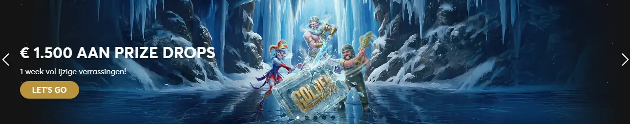 Welkomstbanner van het online casino – openingsbeeld